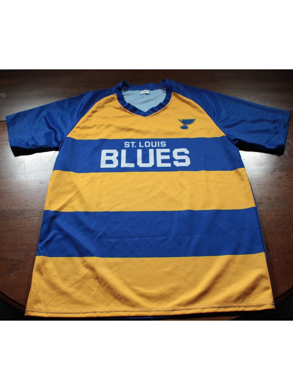 St. Louis Blues Soccer Jersey NHL Hockey SGA Shirt XL